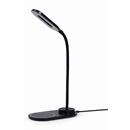 Bezdrátová QI nabíječka GEMBIRD, 10W, s LED lampičkou, černá