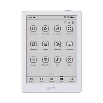 E-book ONYX BOOX GO 6, bílá, 6" Carta 1300, 32GB, Bluetooth, Android 11, E-ink displej