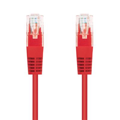 Patchcord Cat5e, UTP, červený, 1m