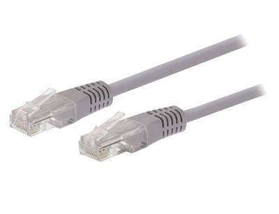 Patchcord Cat5e, UTP, šedý, 3m