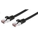 Kabel C-TECH patchcord Cat6, FTP, černý, 2m