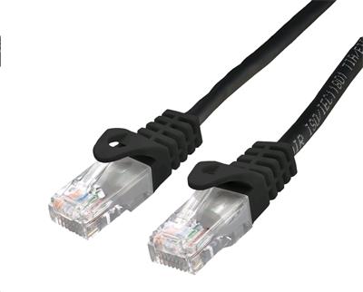 Patchcord Cat6, UTP, černý, 1m