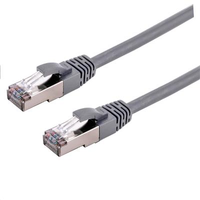 Patchcord Cat6a, S/FTP, šedý, 2m