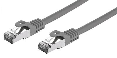 Patchcord Cat7, S/FTP, šedý, 1m