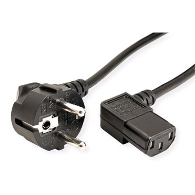 Síťový 2m 220/230V napájecí, lomený, VDE