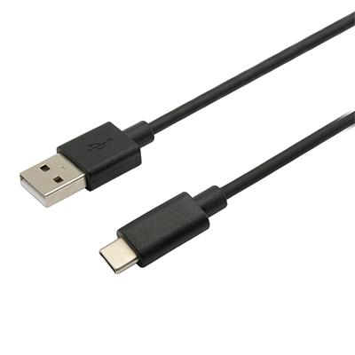 USB 2.0 AM na Type-C kabel (AM/CM), 1m, černý