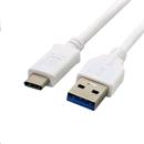 Kabel C-TECH USB 3.0 AM na Type-C kabel (AM/CM), 2m, bílý