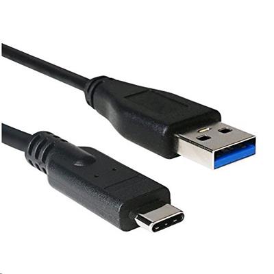 USB 3.0 AM na Type-C kabel (AM/CM), 2m, černý