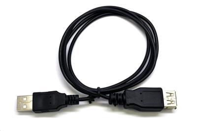 USB A-A 1,8m 2.0 prodlužovací, černý