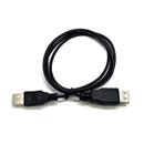 Kabel C-TECH USB A-A 1,8m 2.0 prodlužovací, černý