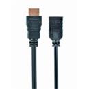 Kabel CABLEXPERT HDMI-HDMI            1,8m, 1.4, M/F stíněný, zlacené kontakty, prodlužovací, černý
