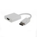 Kabel CABLEXPERT red. Displayport na HDMI, M/F, bílá