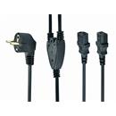 Kabel CABLEXPERT síťový  1,8m VDE 220/230V napájecí rozdvojka Y 