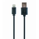 Kabel CABLEXPERT USB 2.0 Lightning (IP5 a vyšší) nabíjecí a synchronizační kabel, 2m, černý