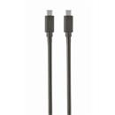 Kabel CABLEXPERT USB 3.1 Type-C na Type-C kabel (CM/CM), 1m, datový, černý