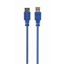 Kabel CABLEXPERT USB A-A 3m 3.0 prodlužovací, modrý