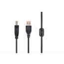 Kabel CABLEXPERT USB A-B 1,8m 2.0 HQ s ferritovým jádrem