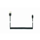 Kabel CABLEXPERT USB A Male/Lightning Male, 1,5m, černý, kroucený