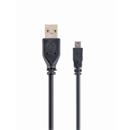 Kabel CABLEXPERT USB A-MINI 5PM 2.0 1,8m HQ Black, zlacené kontakty