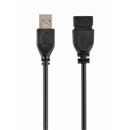 Kabel GEMBIRD USB A-A 15cm 2.0 prodlužovací HQ Black, zlacené kontakty