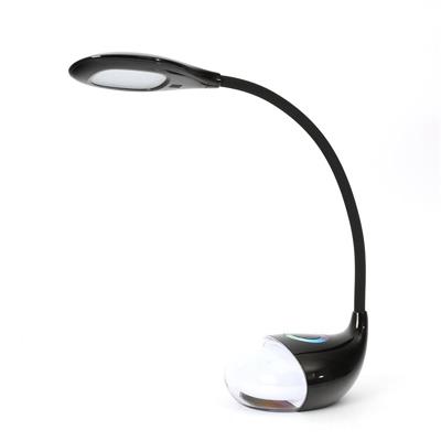 LED stolní lampička PLATINET PDLQ10B, 6W, 200lm, RGB podsvětlení, černá