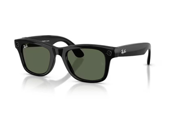 Meta Ray-Ban Gen2 Wayfarer, Black, G15 Green (Large)