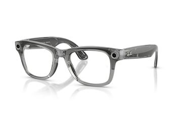Meta Ray-Ban Gen2 Wayfarer, Shiny Transparent Grey/Clear to Sapphire Transitions