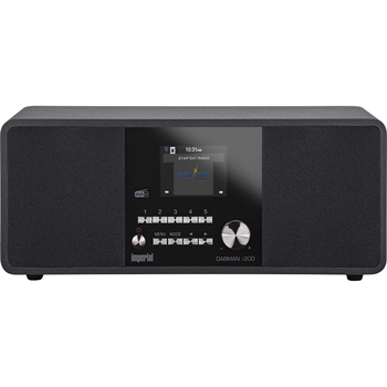 Multifunkční stereofonní rádio Imperial DABMAN i200, DAB+, FM, Internet, černá