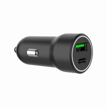 Nabíječka do auta, 2-port USB car fast charger, Type-C PD, 20 W