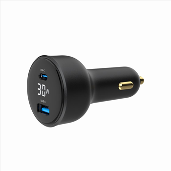 Nabíječka do auta, 2-port USB car fast charger, Type-C PD, 30 W