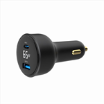 Nabíječka do auta, 2-port USB car fast charger, Type-C PD, 65 W