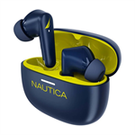 Nautica Wireless Stereo Earbuds with Charging Case T670 (Navy-Yellow)