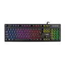 Polomechanická herní klávesnice C-TECH Iris (GKB-08), casual gaming, CZ/SK, duhové podsvícení, USB