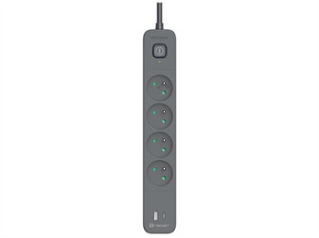 Přepěťová ochrana TRACER Power Line+ mobile ready 1.5 m (4 zásuvky +1x USB A+ 1x Type C, PD18W)