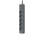 Přepěťová ochrana TRACER Zebra mobile ready 1.5m (5 zásuvek + 2xUSB 2,1A)