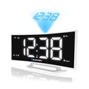 Rádiobudík BLAUPUNKT CRP7WH, FM PLL, projekční, USB, bílý