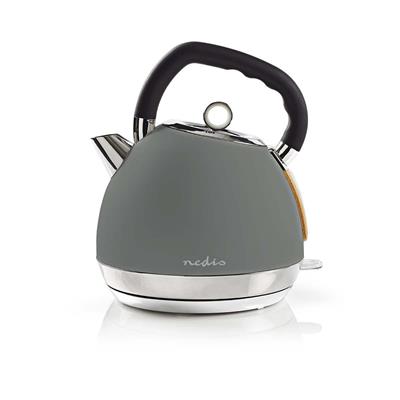 Rychlovarná konvice NEDIS KAWK520EGY, 1,8l, 2200W, Soft-Touch, šedá