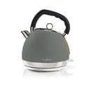 Rychlovarná konvice NEDIS KAWK520EGY, 1,8l, 2200W, Soft-Touch, šedá