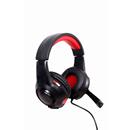 Sluchátka s mik Gembird GHS-U-5.1-01, gaming, 5.1 surround, černo-červená, USB